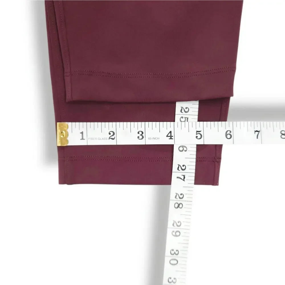 Lululemon On The Fly Pant Pull On Drawcord Tapered Full On Burgundy Redwood 2‎